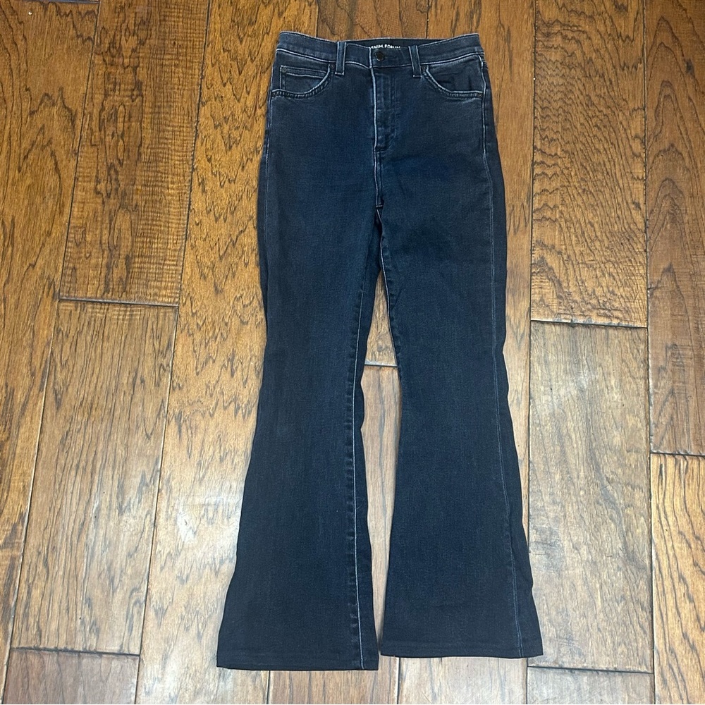 Denim Forum The Bettie High-Rise Flare Jeans
